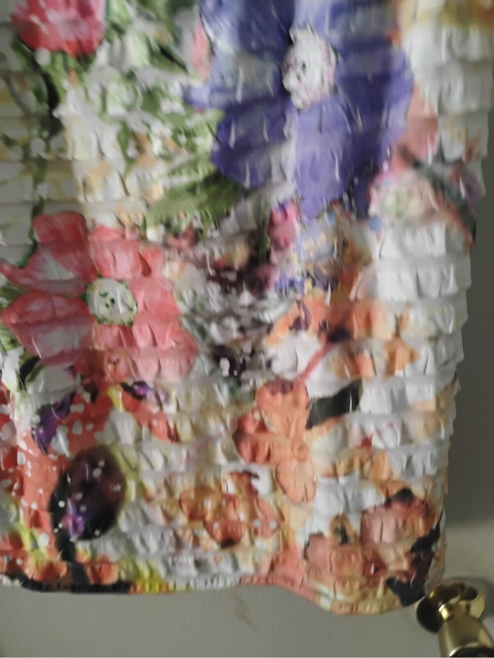 moa moa Woman Floral Ruffle Tank Top - Picture 6 of 8